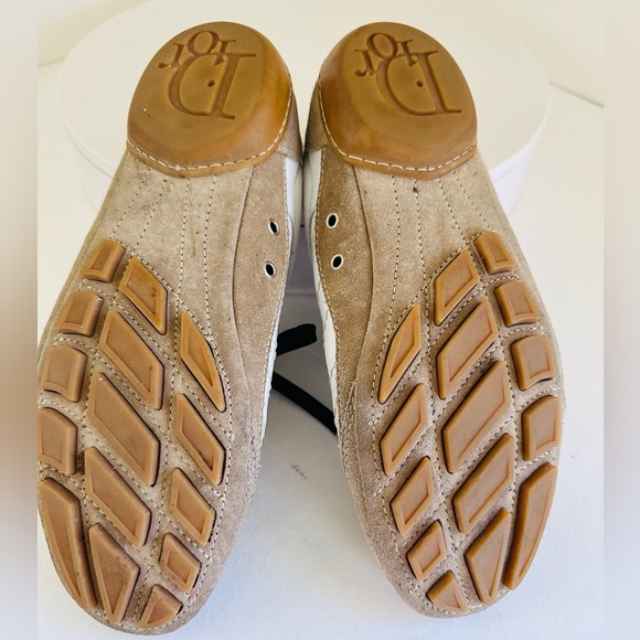 DIOR white/blue leather and beige suede sneakers in 37 size - Picture 7 of 7